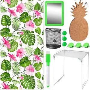Tropical Locker Accessories Kit Decoration and Organizer Kit Magnetic Wallpaper